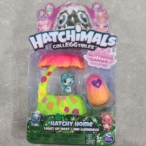 Hatchimals Colleggtibles Glittering Garden Hatchy Home Light Up Nest Season 4